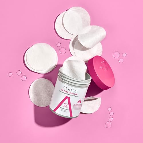 Almay Makeup Remover Pads, Micellar Gentle, Hypoallergenic, Fragrance-Free, Dermatologist & Ophthalmologist Tested (Packaging May Vary), 120 count