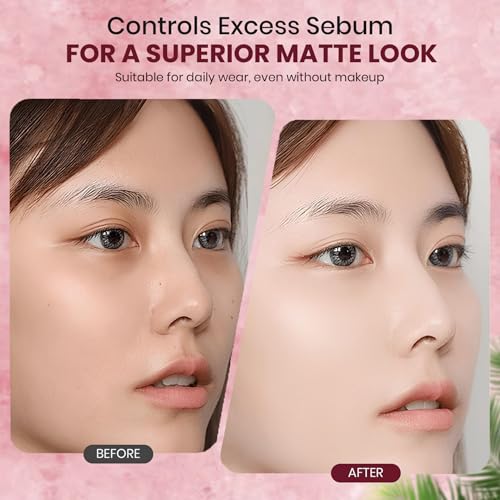Club Suppin Translucent Setting Powder Foundation & Overnight Skincare, Makeup Setting Powder & Finishing Powder for Face with Shea Butter, Amino Acids & Aloe Extract by Japanese Skincare PASTEL ROSE