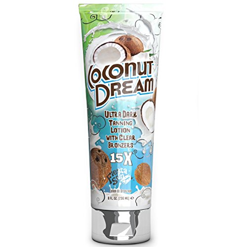 Coconut Dream Ultra Dark Tanning with Clear Bronzers, 8 oz.