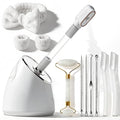 Facial Steamer Spa Kit, Nano Ionic Face Steamer for Deep Cleaning Unclogs Pores, Warm Mist Humidifier Steamer for Face Home Sauna SPA, Self Care Gifts for Women