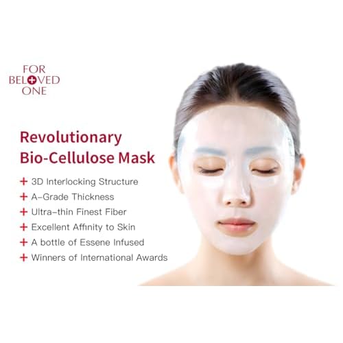 Advanced Anti-Aging Ceramide Squalane Bio-Cellulose Mask(Pack of 3)