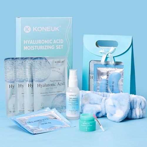 15 PACK Skincare Set with Facial Masks, Under Eye Patches, Face Mist, Lip Mask, Headband, Skin Care for Women, Travel Kit & Birtuday Gifts, Skin Care Gifts for Teens Girls, Mini Gifts Kit for Momen