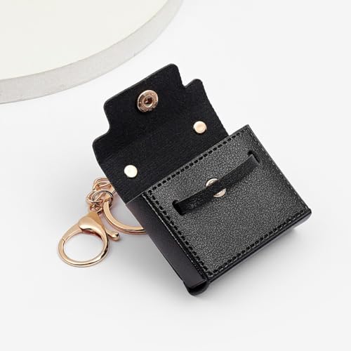 6 Pack Mini Makeup Bag Keychains Small Backpack Keyrings Cute Coin Purse PU Leather Lipstick Bag Card Holder Data Cable Organizer Fashion Bag Pendant Charms Accessories for Women Girls