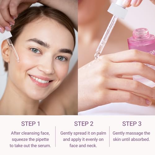 Collagen Peptide Anti-Aging Serum - Hydrating Facial Treatment with Hyaluronic Acid, Reduces Fine Lines & Wrinkles, Repairs Skin, 1 fl oz