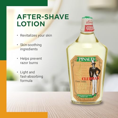 Clubman After Shave Lotion 6 Ounce Vanilla (177ml) (2 Pack)