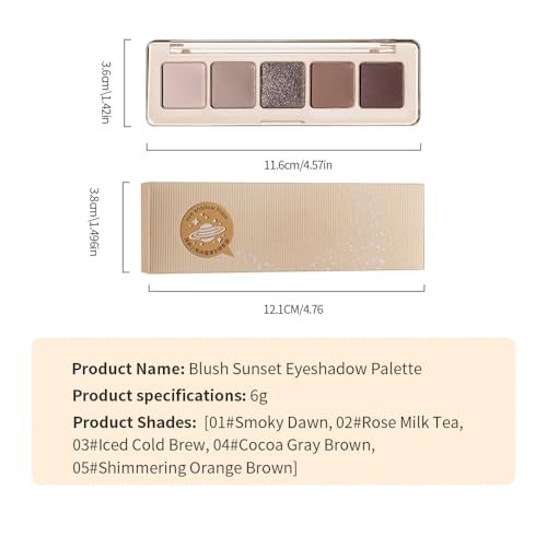 Neutral Nude Brown Eyeshadow Palette, Beige Cool Taupe Bronze Gold Shimmer & Cocoa Matte Shades, High Pigment Blendable Long-Lasting Eye Shadow for Daily Natural Makeup, Soft Glam & Mature Eyes 1