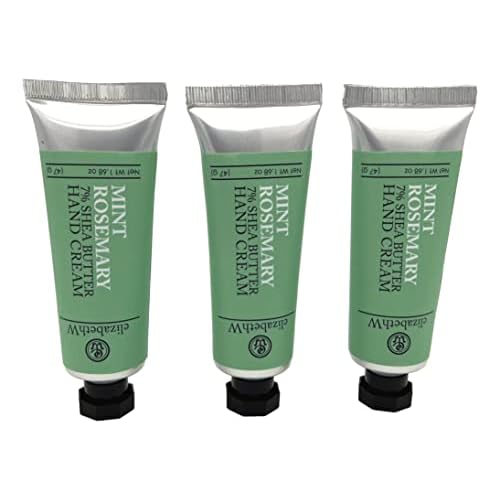 elizabeth W Mint Rosemary Hand Cream, 1.68 Ounce (Set of 3)