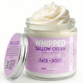 Beef Tallow for Skin, Whipped Beef Tallow Balm for Face & Body with Shea Butter and Lavender Oil, Grass Fed Beef Tallow for Eczema, Dry Sensitive Skin and Rosacea 4 Oz (Vanilla Lavender)