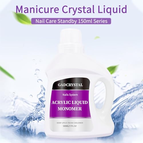Monomer Acrylic Nail Liquid,Nail Acrylic Liquid 500ml/17fl.oz,Acrylic Liquid for Nails,Acrylic Liquid Monomer,Acrylic Liquid for Acrylic Powder Nails Extension for Nail Art