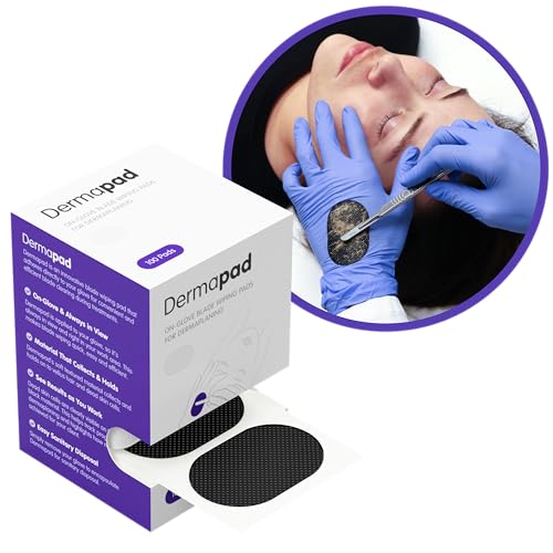 DermaPad for Dermaplaning, Premium Dermaplane Blade Wiping Pad, Esthetician Supplies