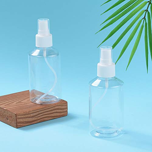 Pandahall 15Pcs Fine Mist Spray Bottles Empty Plastic Reusable Bottles with Pumps Clear 150ml/5oz for Essential Oils, Face Spray, Hair Spray, Travel