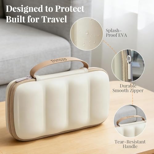 Travel Toiletry Jar Set - 6Pcs Leakproof Travle Containers with Carry Bag, Dual - PLA Hard Shell Jars for Skincare, Lotions, Creams - Includes 4x30ml, 2x60ml & 10xMagnetic Labels, Pink