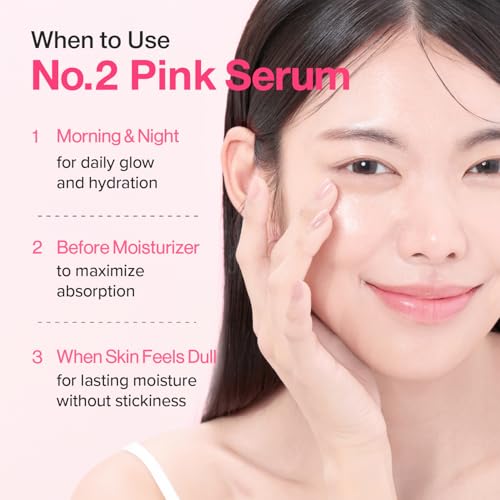 numbuzin No.2 Rose PDRN Collagen Plumping Serum, Hydrating & Firming Serum with Peptides, Plump, Glowing Skin, Korean Skincare, 1.01 fl oz (30ml)