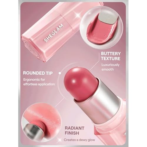 SHEGLAM Buttery Bliss Blush Stick Cream Milk Makeup Blush-Guava Juice