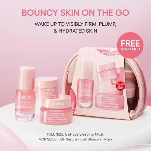 LANEIGE Bouncy and Firm Sleeping Mask: Revitalize, Smooth, Peony & Collagen Complex, Barrier-Boosting Hydration