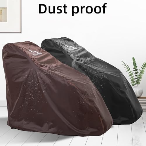 MassaMAX Massage Chair Protector with Secure Zipper, Durable & Pet-Friendly Design, Easy-Clean Black Cover