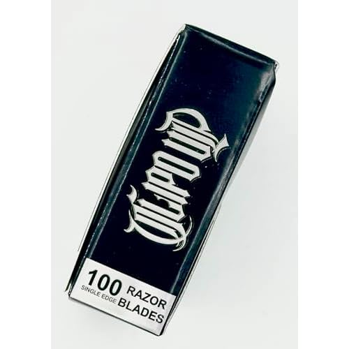 Professional Platinum Single Edge Barber Razor Blades, 100-Pack, Chromium Stainless Steel, Teflon Coated CLIPD UP