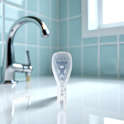 1Pcs Clear Portable Travel Men Manual Razor Protector Plastic Box Cover Container Storage Shaver Holder Protector Case Organizer Men's Electric Shaver Accessories Shave and Hair Removal