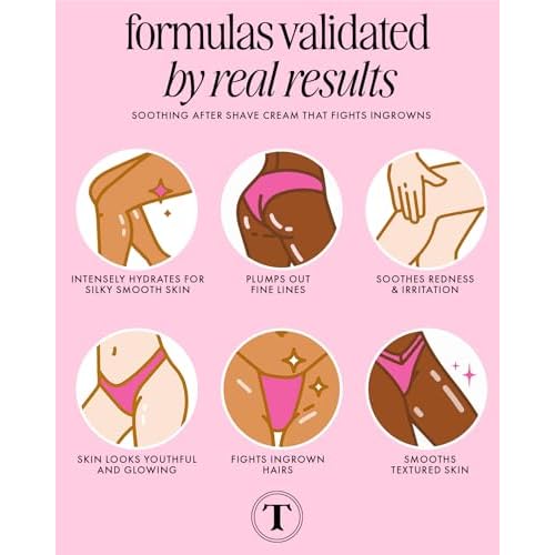 Truly Beauty Soft Serve After Shave Plump Cream | Hydrating & Plumping Cream for Post-Shave Smoothness | With Hyaluronic Acid & Peptides for Firm, Youthful Skin | Strawberry, Vanilla & Amber Scent
