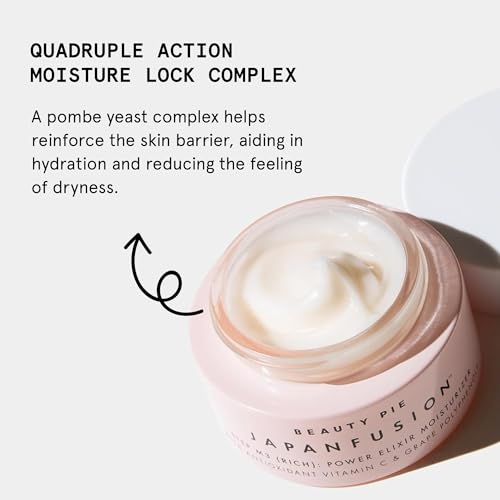 Beauty Pie Japanfusion Power Elixir Moisturizer ? Deep Hydration & Antioxidant Skin Elixir | J-Beauty Moisturizer with Hyaluronic Acid, Jabara-C & Grape Extracts for Radiant, Supple Skin