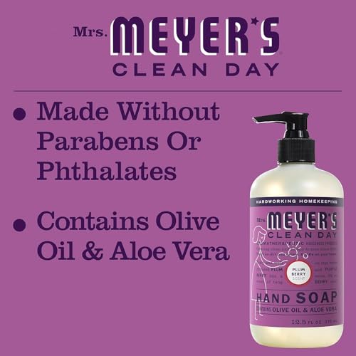 Mrs. MEYER'S CLEAN DAY Plum Berry Liquid Hand Soap Refill Scent 33 fl oz. (Pack of 2)