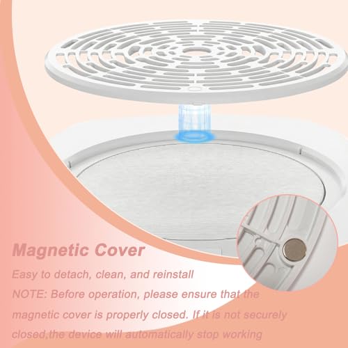 Professional Pedicure Nail Fan Vacuum Dust Cleaner Collector Quiet Nail Tech Adjustable Speed with LED Display Low Noise Strong Suction Detachable Easy to Clean for Manicure Salon & Home Use