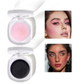 Color Changing Blush,Magical Temperature Change Powder Blusher Cream For Cheeks £¬Eyes And Lips Tint Makeup,Lasting Moisturizing Rouge, Brightening, High Gloss Black Powder Blusher Cream (Pink+Rose)