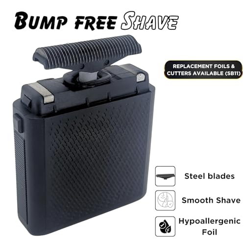 Supreme Trimmer Solo Single Foil Shaver for Pocket | 150 Min Runtime Cordless use, Powerful USB-C Mini Travel Razor for Professional & Home use | STF101