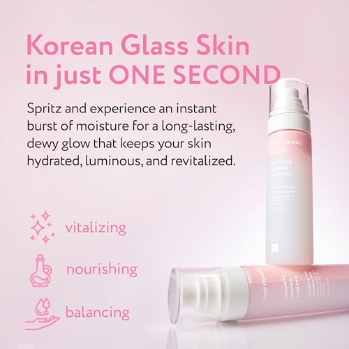 Face Republic Korean Glass Skin - Blooming Essence Rose Mist & Blooming Time Bakuchiol Cream