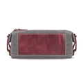 Londo Toiletry Bag Genuine Leather and Canvas Travel Toiletry Bag Dopp Kit - Unisex