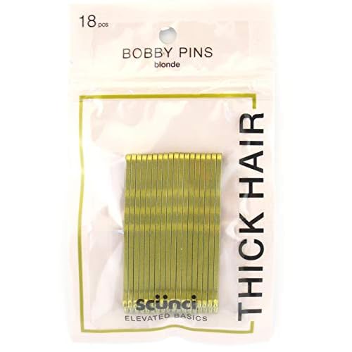 Scunci Strong Hold Bobby Pins Blonde - 18pk Yellow