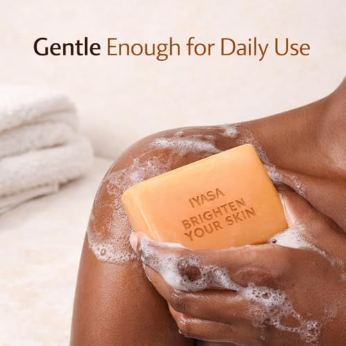 IYASA Kojic Acid Soap for Dark Spots ? Turmeric Brightening Bar with Vitamin C, Retinol & Shea Butter | Evens Tone & Fades Hyperpigmentation | SGS-Tested, Steroid-Free (2 Pack)