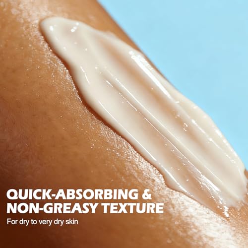 Body Lotion with Deep Moisturizing, Body Moisturizer Cream for Repair Dry Skin, Non-Greasy & Fast Absorbing, Fragrance-Free