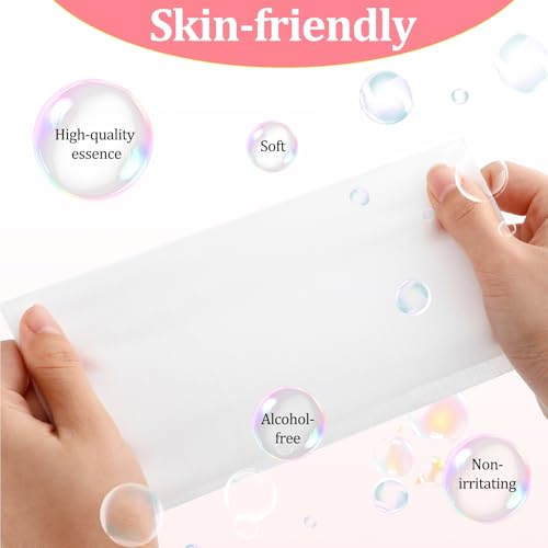 200 Pcs Individual Makeup Remover Wipes Bulk,Individually Wrapped Travel Makeup Wipes,Alcohol Free Face Cleansing Wipe, Remover Wipe with Vitamin E for Travel, Hotel Skin Care(Pink)