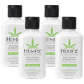 Hempz Herbal Body Moisturizer, Pearl White, Fresh Coconut/Watermelon, 2.25 Ounce (Pack of 4)
