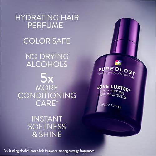 Pureology Love Luster Hydrating Hair Perfume - Hair & Body Mist with Vanilla & Peony Fragrance, Color Safe, No Drying Alcohols, Instant Hair Shine & Softness