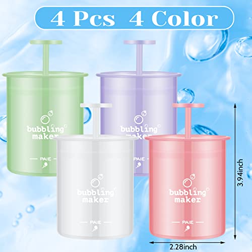 Maitys 4 Pcs Face Foam Maker Facial Cleansing Tool Face Wash Deep Cleanser Foamer Convenient Facial Skincare Whip Maker Travel Household Quick Cleansing Tool for Face Wash Skin Care