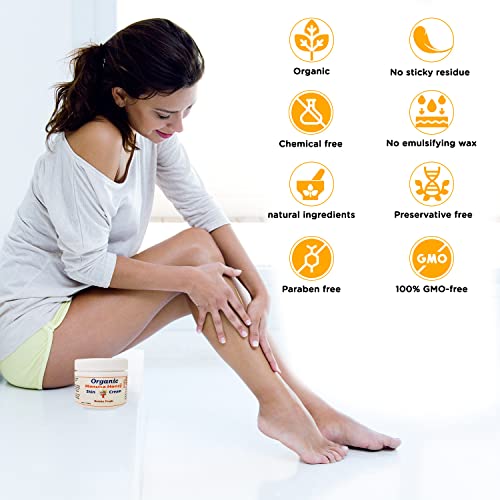 Organic Manuka Honey Skin Moisturizer Cream for Sensitive Dry Skin, Honey Relief for All Ages, Natural Moisturizer Cream for Face and Body, Made in Canada (4 OZ)