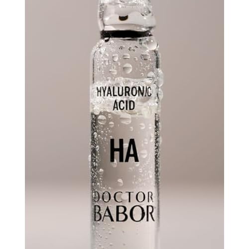 DOCTOR BABOR 10D Hyaluronic Acid Ampoule Serum Concentrate, 7-day Moisture Treatment, Plumper Fresher Complexion with Intensive Moisture, Minimize Wrinkles, Radiantly Glowing Skin