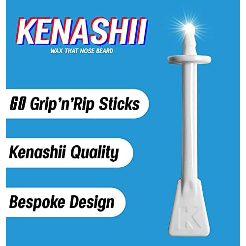 Grip¡¯n¡¯Rip Nose Waxing Sticks from Kenashii, Bespoke Nasal Wax Applicators for Easy and Effective Nose Hair Removal, Wax and Wipes Sold Separately