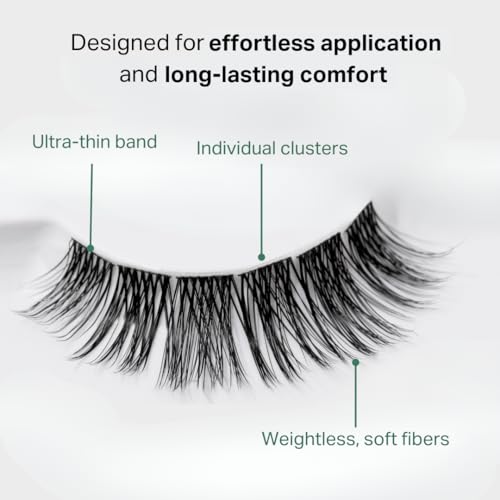 Y¡¯Our Everything Eye Lashes Clusters: Reusable Falsie Eyelash Clusters, 4-7 Days Wear; DIY Clusters & Lash Extension Kit. Lightweight & Easy. Perfect for Every Eye Shape, Gifts for Women