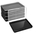 6 Pcs Magnetic Makeup Palette, Empty Cosmetics Storage Box with Clear Top for Eyeshadow, Blush, Powder, Lipstick DIY Organization, 5.51x3.94 Inch
