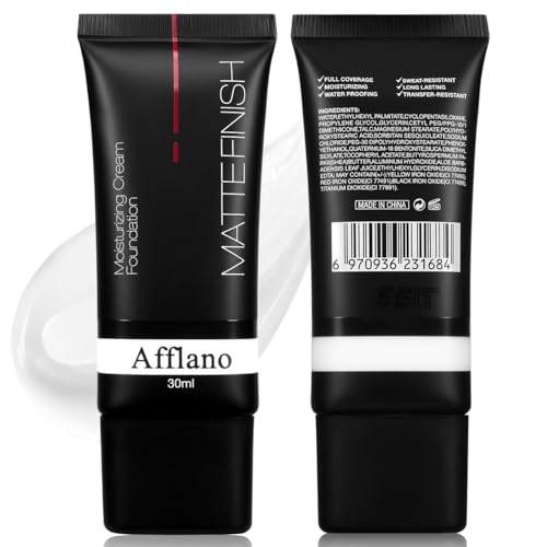 White Foundation Goth makeup,Full Coverage color changing foundation,liquid,creamy, waterproof, long-lasting makeup for Goth Clown Make up, Daily,Cosplay, Dramatic, Halloween Makeup