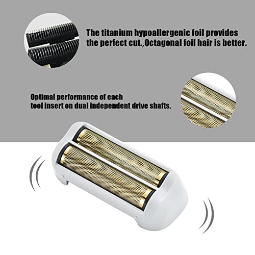 Pro Shaver Replacement Foil and Cutters compatible with andis 17150(TS-1)/17155/17200 shaver ProFoil Lithium replacement" Silver 2 Pack