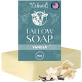 Beef Tallow Soap Bar ? All Natural Grass Fed Tallow Soap Vanilla ? Moisturizing Face & Body Wash Great for Eczema, Dry, Itchy, Sensitive Skin ? Handcrafted Bath Soap for Adults, Kids, Made in USA