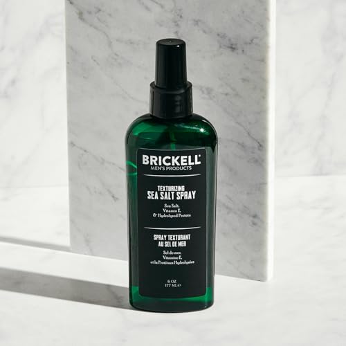 Brickell Men's Texturizing Sea Salt Spray for Men, Natural & Organic, Alcohol-Free, Lifts and Texturizes Hair for a Beach or Surfer Hair Style, 6 Ounce