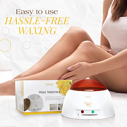 GiGi Hair Removal Cream Duo, Wax Warmer and Creme Wax for Salon-like Results, Made in USA, Unisex, Sensitive Skin, Paraben-Free, Not Tested on Animals, Trusted Brand for Over 40 Years