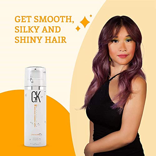 GK HAIR Global Keratin Leave in Conditioner Cream For Detangling Smoothing Strengthening 130ml - Deep Conditioner Masque 200g/7.5oz Dry Damage Hair Conditioning