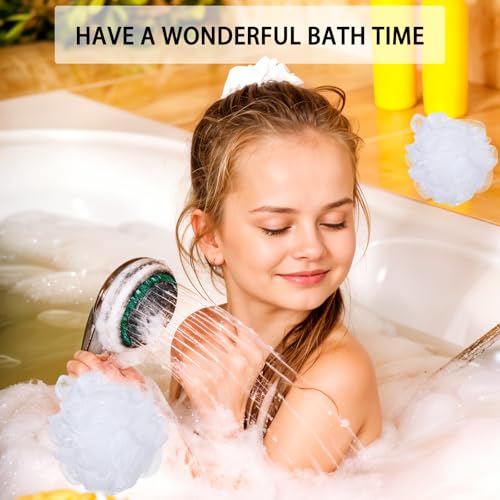 40 Pack Loofah Sponge Bath Sponge Shower Loofah Mesh Shower Ball Bath Pouf Wash Body Puff for Women Men