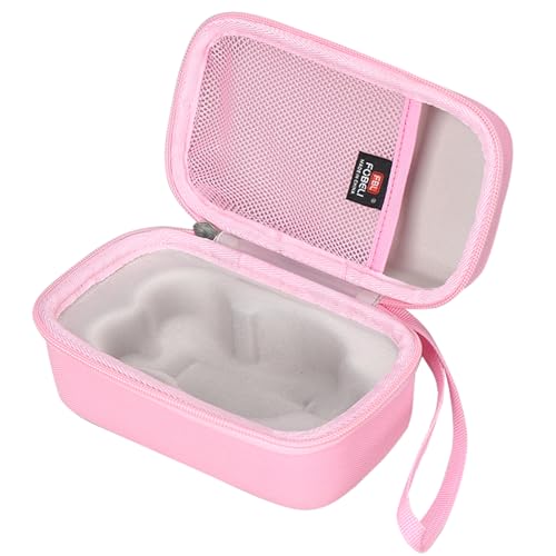 FBLFOBELI Hard Travel Case for NuFACE Mini/MINI+ Starter Kit, Hunvva EP-300 Mini Microcurrent Facial Device (Case Only) (Pink)